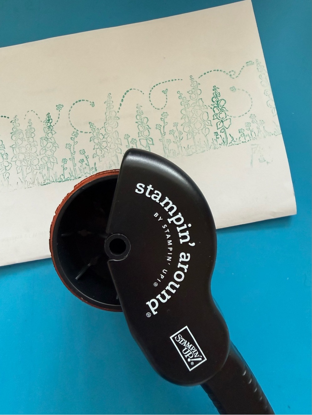Stampin Up StampAround 1 Large 1 Small Roller Handle 1 Lge 4 Sm Stamp Wheels
